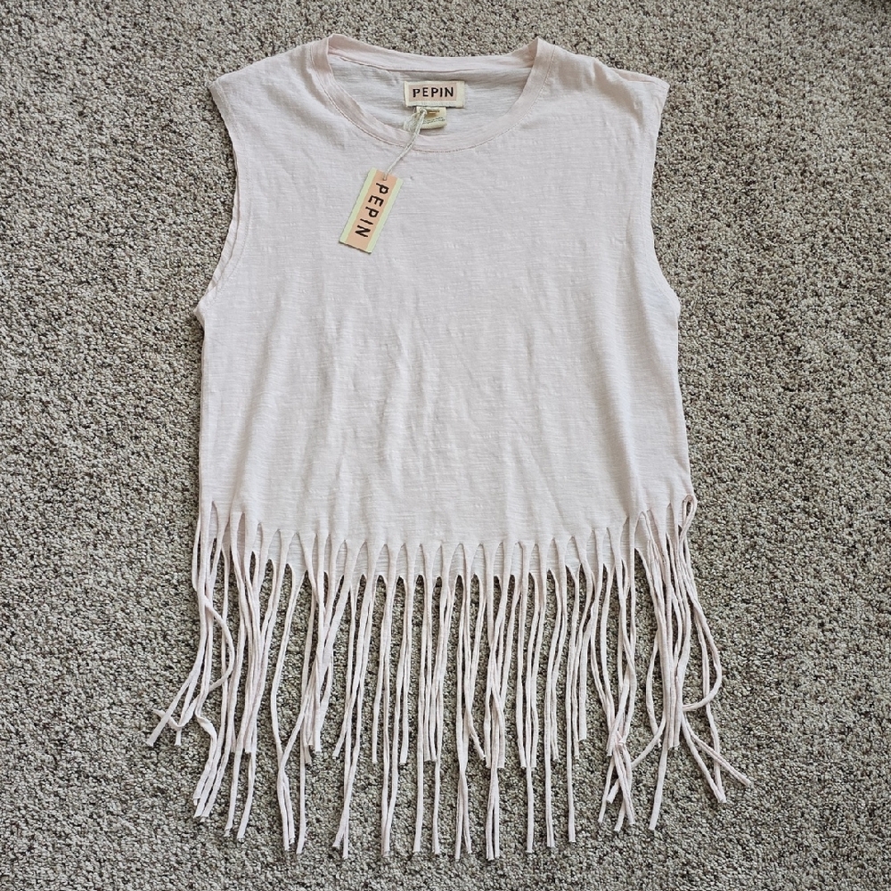 NEW Pepin sz M Bohemian Fringe Top